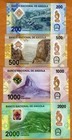 Set Angola  200-500-1000-2000 Kwanzas  2020  P-new  Polymer Unc New Designed