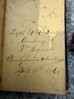 1861-62 Civil War Officer Diary Archive Artillery Draw Pass Corinth Atlanta Kia