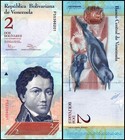 Venezuela 2 Bolivar Fuerte  2007-2014  P-88  Unc  Signature Varies X 1000 Pcs