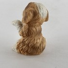 Vintage Homco Ceramic Shih Tzu Dog Figurine Brown White Puppy Collectible 1467
