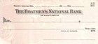Vintage 1950s The Boatmen s National Bank Of St  Louis Blank Checks - Set Of 10