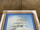Vintage Sailing Ship Framed Portrait Wall Art    saint Chateaux    Sailing Vessel