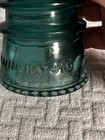 Antique Green Glass Insulator Hemingray   10