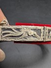 Rare Cuernavaca Mexico 900 Silver Bracelet Aztec Pyramid Eagle Pre-columbian Art