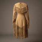 Suede Fringe Dress   Western Aztec Embroidered Dress With Hand-beaded Chest Belt