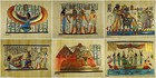 Set 20 Pcs  Egyptian Papyrus Paper Original Hand Painted Ancient Pharaoh 30 40cm