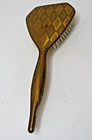 Vintage Ornate Gold Brass Tone Vanity Hair Brush  sn