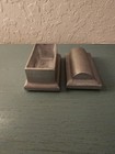 Vintage Cast Metal Salesman s Sample Coffin W removable Top-excellent