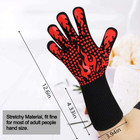 Aramid Heat Resistant Grill Gloves  1472  f Dual-layer Bbq Cooking Mitts 1 Pair -