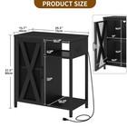 20-29 Gallon Aquarium Stand With Power Outlets   Led Light  Cabinet For Fish Tan