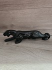 Vintage Mid Century Stalking Black Panther Ceramic Rare Mcm 12 