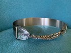 Vintage Renior  Silver Toned Leafy Double Chain Belt Usa 1940s-60s