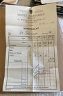 13pc 1950s European Hotel Receipts Ephemera France Belgium Italy Travel