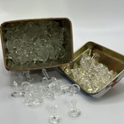     Tin Of  Pixie   Easy Bow Maker Gift Bow 225 Clear Plastic Center Pins