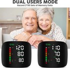 Wrist Blood Pressure Monitor Led Touch Screen 99x2 Memory With Portable Carry   