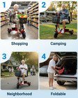 3 Wheel Electric Scooter For Adults  15 Mile Range   330 Lb Capacity
