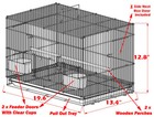 Lot Of Ten 20x14x14 h Bird Flight Breeding Cages Canary Budgie Aviary Lovebird  