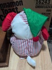 Vintage 1991 Fisher Price Puffalump Christmas Puppy Dog Nylon Plush Striped