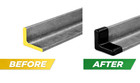 1-1 4  Angle Iron End Caps For Bed Frames   Metal Furniture     Floor Protectors
