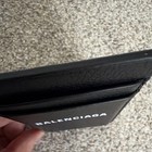 Balenciaga Black Leather Logo Magsafe Card Holder With Card Slots  For Iphone