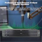 Digital Graphic Equalizer  Dual Channel 31-band Stereo Equalizer For Home Audio