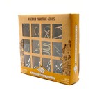 Ancient Metals 12-piece Metal Puzzle Set     Brain Teaser 12 Pieces  Multi 