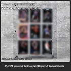 9 Compartment Desktop Display Stand 35-75pt Card Collection Display Stand