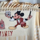 Vintage Mickey   Minnie Mouse Nylon Baby Nursery Pillow Sham Ruffle Rare Euc