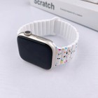 Soft Silicone Magnetic Wristband For Apple Watch Series 38 40 41 42 44 45 49mm