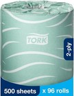 Tork Septic Safe Toilet Paper White  100  Recycled  2-ply  500 Sheets Per Roll