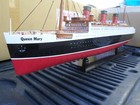 Queen Mary High Quality Wooden Model Ship W led Light 40  Minor Assembly Require