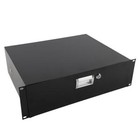 19  Server Cabinet Case 19 Inch Rack Mount Dj Locking Lockable Deep Drawer 3u