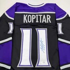 Autographed signed Anze Kopitar Los Angeles La Black Hockey Jersey Bas Coa  2