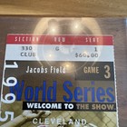 Cleveland Indians 1995 World Series Game 3 Original Vintage Ticket Stub