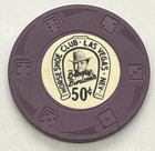 Binion   s Horseshoe Club  0 50 Chip Casino Las Vegas Nevada Diswrl 1950s