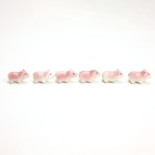 Vintage Japan Porcelain Mama Pig   6 Piglets Figurine Farmhouse Pig Collectible