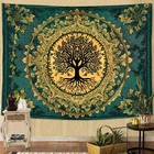 Tree Of Life Fantasy Forest Tapestry Vintage Boho Mandala Tapestries For Bedroom