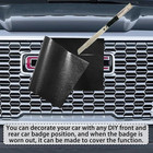 Universal 5 9      x3 8       Gmc Vinyl Wrap Emblem Wrap Kit Logo Sticker With Plastic S