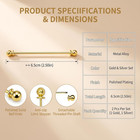 2pcs Mens Collar Pin Bar Set Gold Silver Shirt Collar Stay Tie Clip Brooch Pins