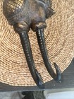 Black Forest 1880 Carved Wood Rabbit Whip Holder 14 75h X5 25 Vintage Rare Colle