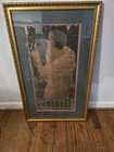Vintage Original 1925 Coca Cola Girl Old Glass In Hand 