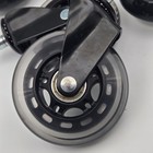 Set Of 5 3-inch Office Chair Caster Rubber Swivel Wheels Replacement Heavy Duty