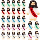 25 Pcs Little Jesus Figures Original Design Jesus Love You Mini Rubber Jesus Toy