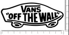 Xxl Vans Team Skateboard Sticker 10  Surf Skate Snow Vinyl Decal Sticker