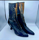 Vtg 1890s Victorian Sz 6 Womens High Lace Up Leather Boots Shoes Peters St Louis