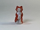 Deli Duo Cats - Ceramic And Glass Mini- French Feves - Set Of 10 - Doll House