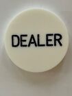 Dealer Poker Card Button White Black Chip