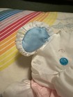 Vintage Fisher Price Baby Puffalump Puppy 1988 White Pink Blue 11  Plush Rattle