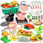 Toy Play Food  Play Kitchen Accessories  Kitchen Playset  Pretend Cooking Pla   