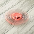 Glossy Metallic Tri Spinner Fidget Hand Figet Desk Toy Focus Edc Adhd    usa    Red